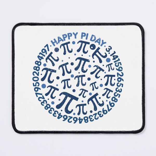 Item preview, "Happy Pi Day" - March 14th Distressed round Design with Math Pi Symbols and Numbers designed and sold by venomousvector.