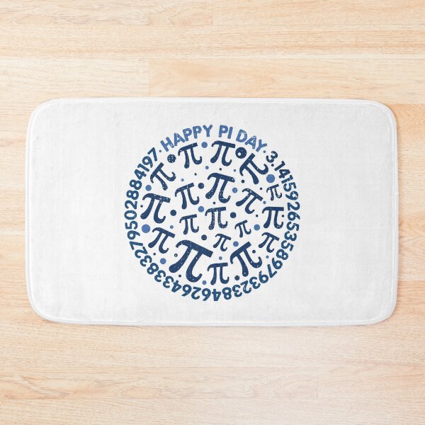 Item preview, "Happy Pi Day" - March 14th Distressed round Design with Math Pi Symbols and Numbers designed and sold by venomousvector.