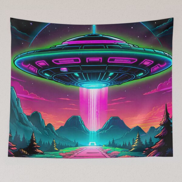 Item preview, Neon Nebula: The Radiant UFO designed and sold by GrizzlyCollective.