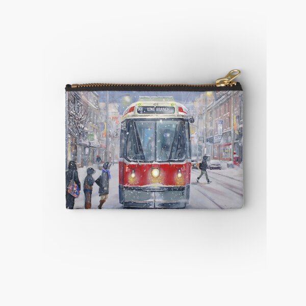 Item preview, Queen West bound Streetcar, first snowfall designed and sold by Christine  Audit.