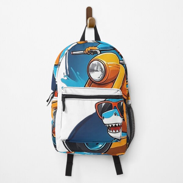 Item preview, Motorbike Riding Shark designed and sold by likbatonboot.