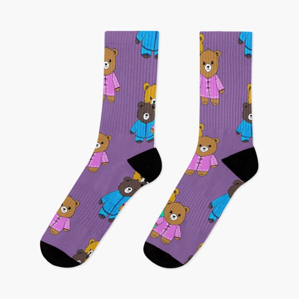 Item preview, Three teddy bears in pyjamas designed and sold by Flowersonstuff.