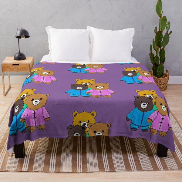 Item preview, Three teddy bears in pyjamas designed and sold by Flowersonstuff.
