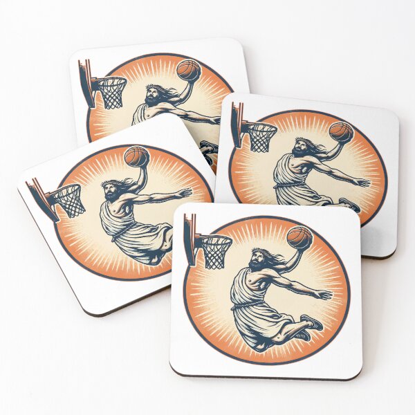 Item preview, Funny Basketball Retro Jesus Christ designed and sold by TomFrontierArt.