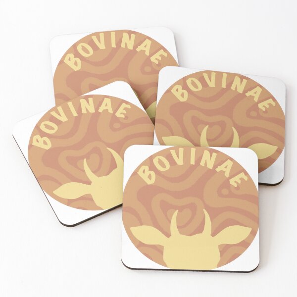 Item preview, Bovinae logo peach and yellow designed and sold by Bovinae Art.