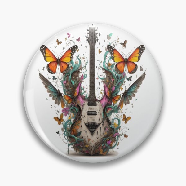Item preview, guitar butterflies for guitarist designed and sold by unicornunicorn.