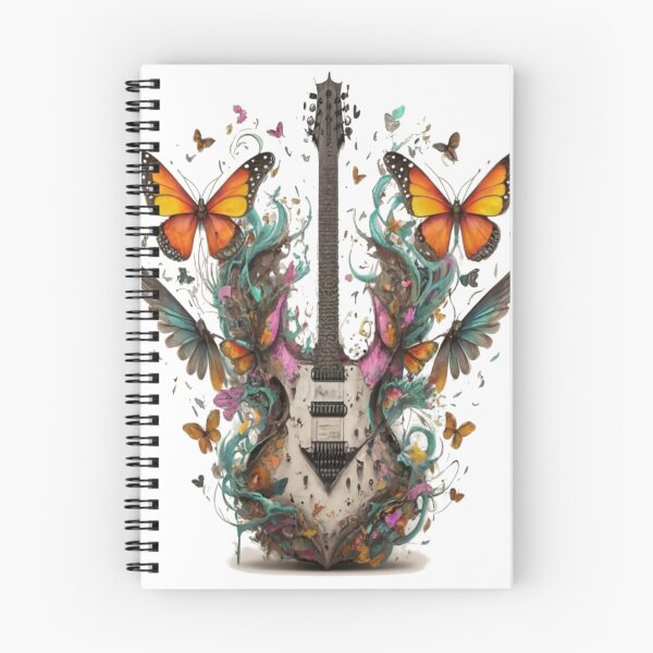 Item preview, guitar butterflies for guitarist designed and sold by unicornunicorn.