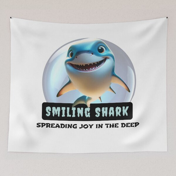 Item preview, Smiling Shark: Spreading Joy in the Deep designed and sold by Hungry-Murphy.