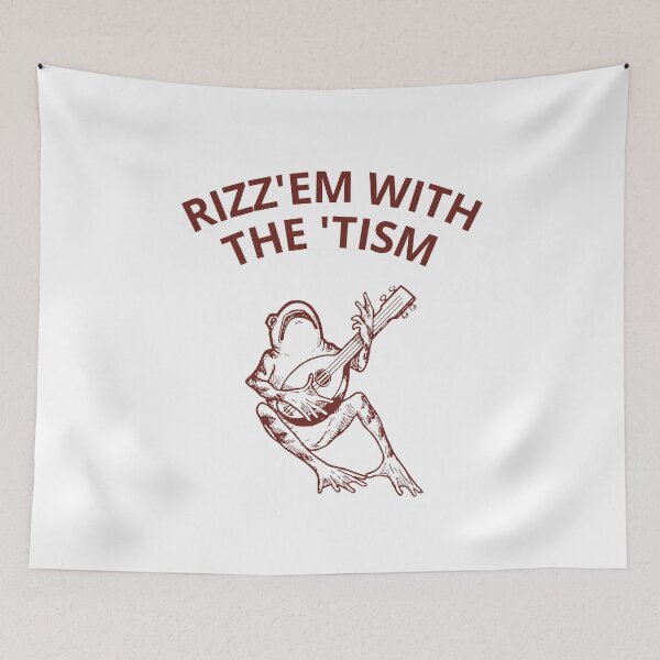 Item preview, Rizz'em With the Tism Funny Frog  designed and sold by BelkaMed.