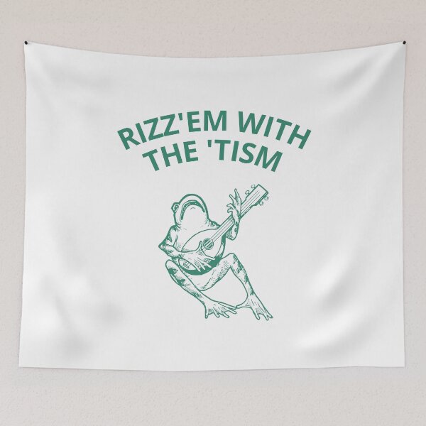 Item preview, Rizz'em With the Tism Funny Frog  designed and sold by BelkaMed.