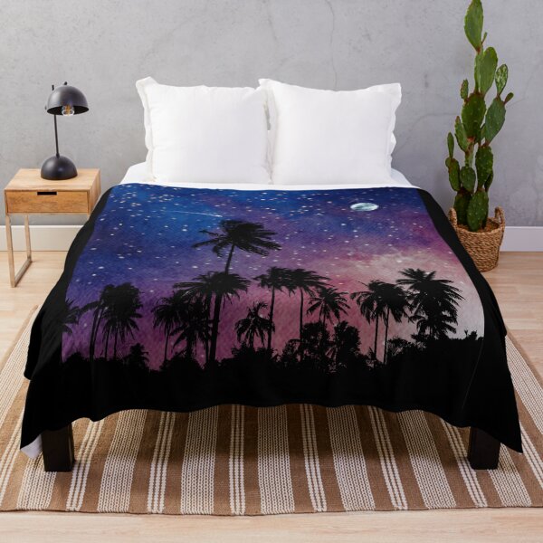 Item preview, Trees silleoutte against a Spring Night Sky landscape with radiant moon in night Landscape with Constellations v.8 designed and sold by CosmicNook1.