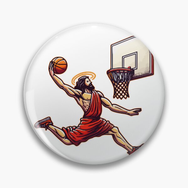 Item preview, Funny Basketball Retro Jesus Christ designed and sold by TomFrontierArt.