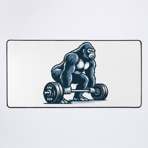 Item preview, Muscle and Might - Gorilla Powerlifting designed and sold by Apex-Ape.