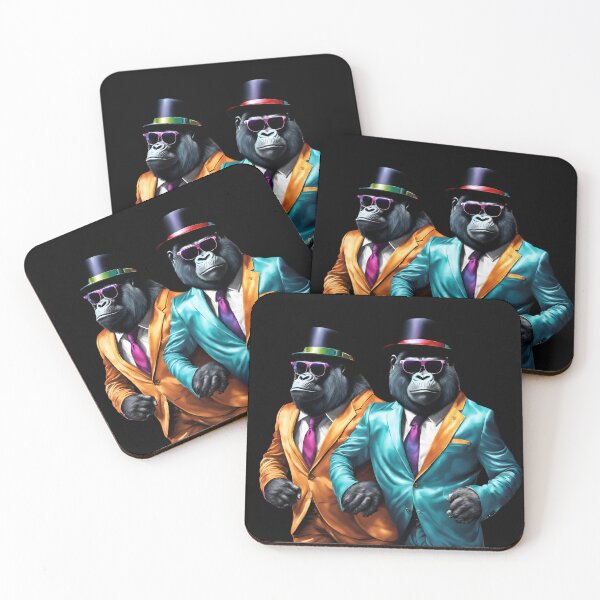 Item preview, Funky gorillas designed and sold by SRLND.