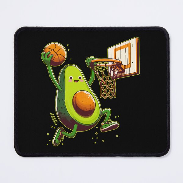 Item preview, Cute Kawaii Avocado Fruit Basketball designed and sold by TomFrontierArt.