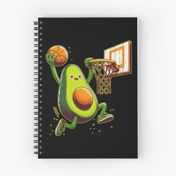 Item preview, Cute Kawaii Avocado Fruit Basketball designed and sold by TomFrontierArt.