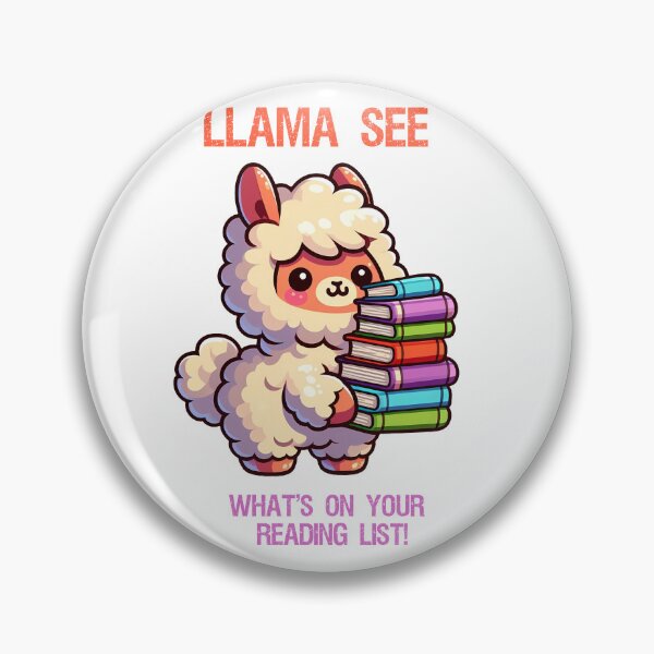 Item preview, Llama holding stock pile of books designed and sold by Irbisinthebox.