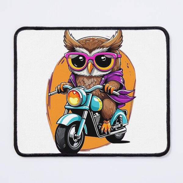 Item preview, Motorbike Riding Owl designed and sold by likbatonboot.
