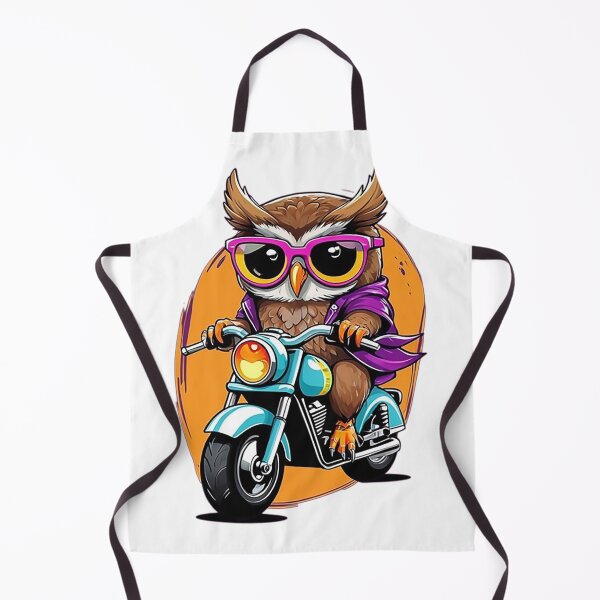 Item preview, Motorbike Riding Owl designed and sold by likbatonboot.
