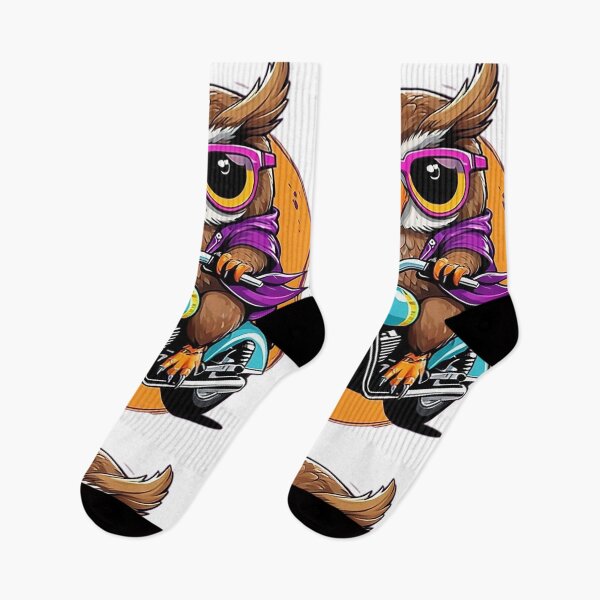 Item preview, Motorbike Riding Owl designed and sold by likbatonboot.