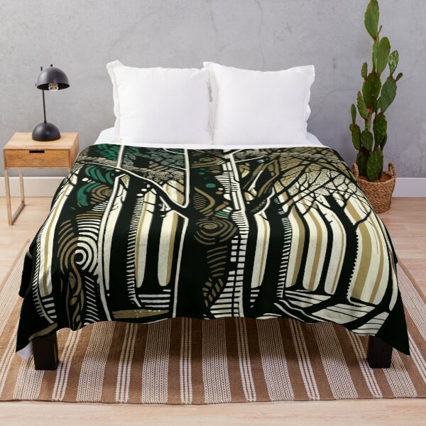 Item preview, Sendero Encantado del Bosque: Arte Abstracto de Árboles designed and sold by Amanda-S-Olsen.