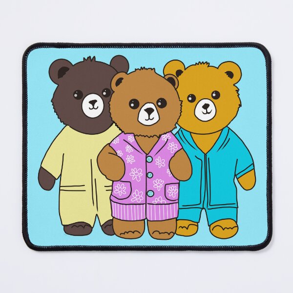 Item preview, Three teddies in pyjamas  designed and sold by Flowersonstuff.