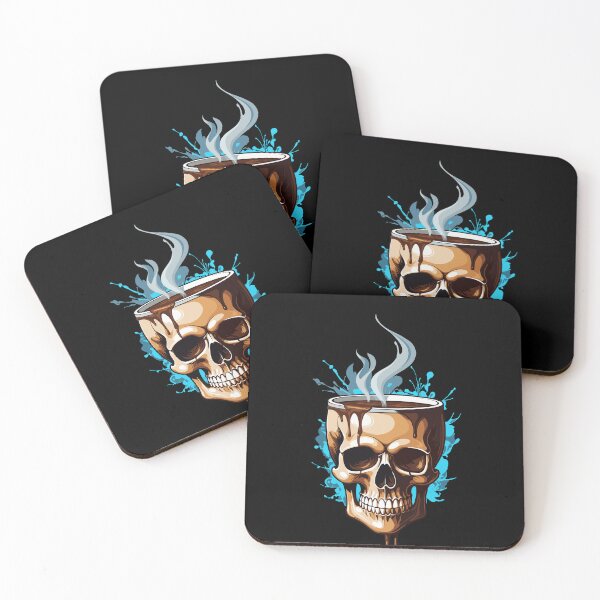 Item preview, Steaming Coffee in Skull designed and sold by FocusChillax.