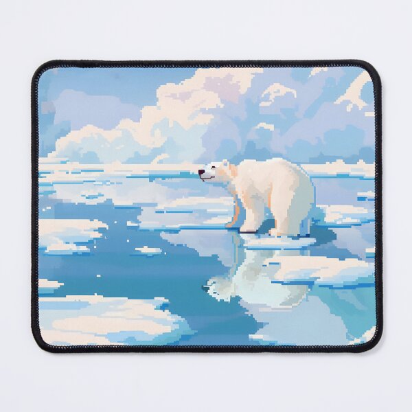 Item preview, Polar Bear enjoying a sunny day - Pixel art designed and sold by octoboobs.