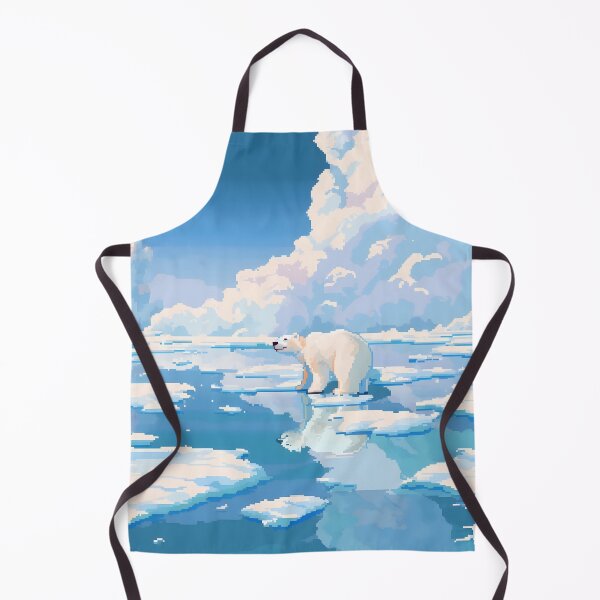 Item preview, Polar Bear enjoying a sunny day - Pixel art designed and sold by octoboobs.