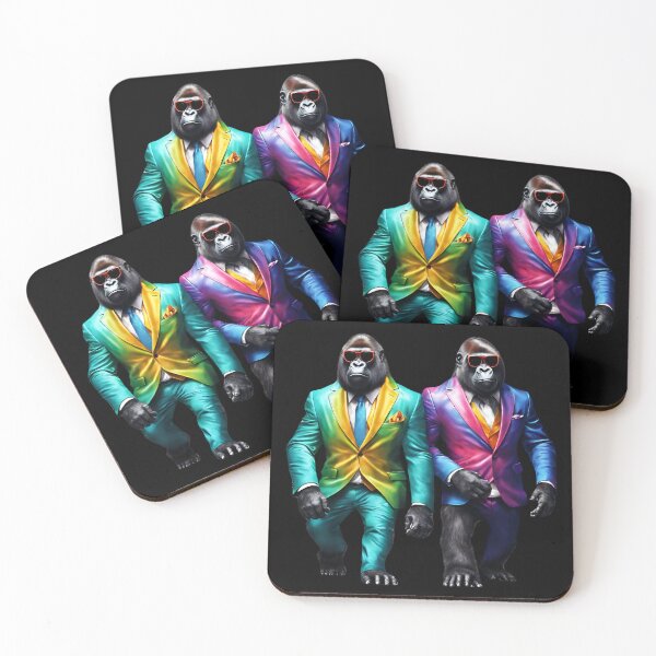 Item preview, Funky gorillas designed and sold by SRLND.