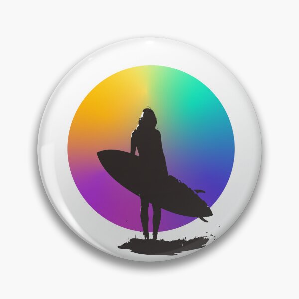 Item preview, Surfer femaie rainbow designed and sold by Classic CG295.