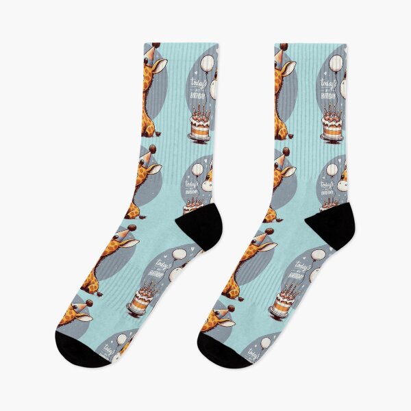 Item preview, Kawaii Giraffe Today Is My Birthday Party designed and sold by TomFrontierArt.