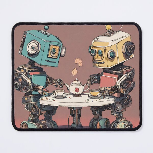 Item preview, Two Robots having a tea party designed and sold by tetisola.