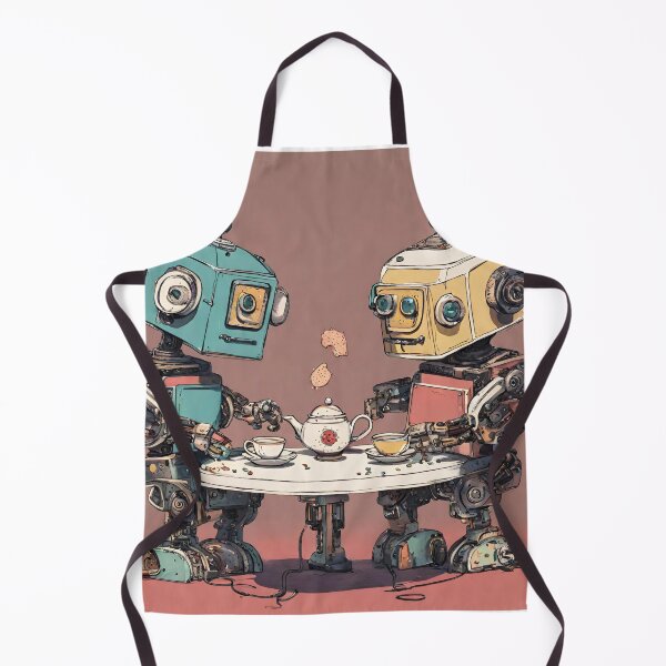 Item preview, Two Robots having a tea party designed and sold by tetisola.
