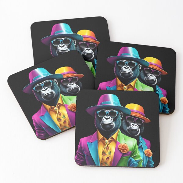 Item preview, Funky gorillas designed and sold by SRLND.