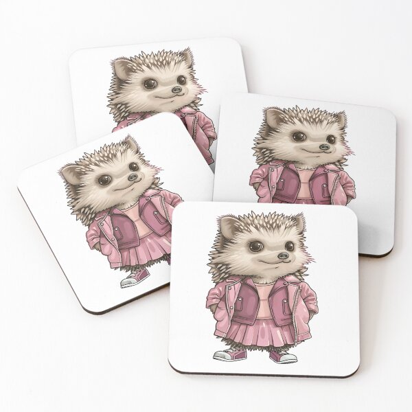 Item preview, Hedgehog in a pink leather jacket designed and sold by Chugai.