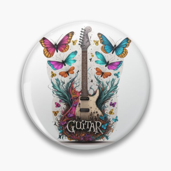Item preview, guitar butterflies for guitarist designed and sold by unicornunicorn.
