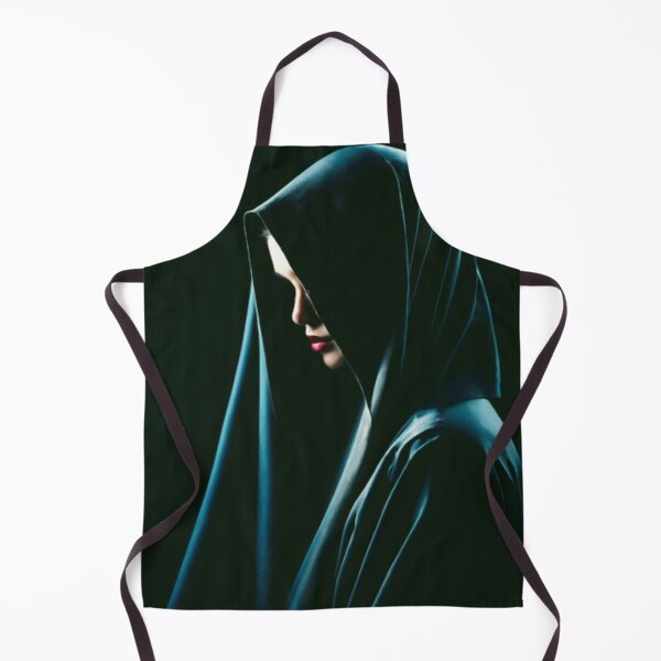 Item preview, women looking up with a cloth sheet over their head, closeup shot designed and sold by aipaint.