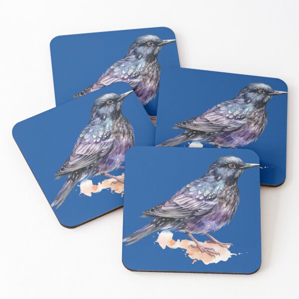 Item preview, Starling Watercolor British Birds designed and sold by CatherineLievre.