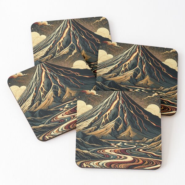 Item preview, Volcanic Majesty: Swirling Lava Graphic Art designed and sold by Amanda-S-Olsen.