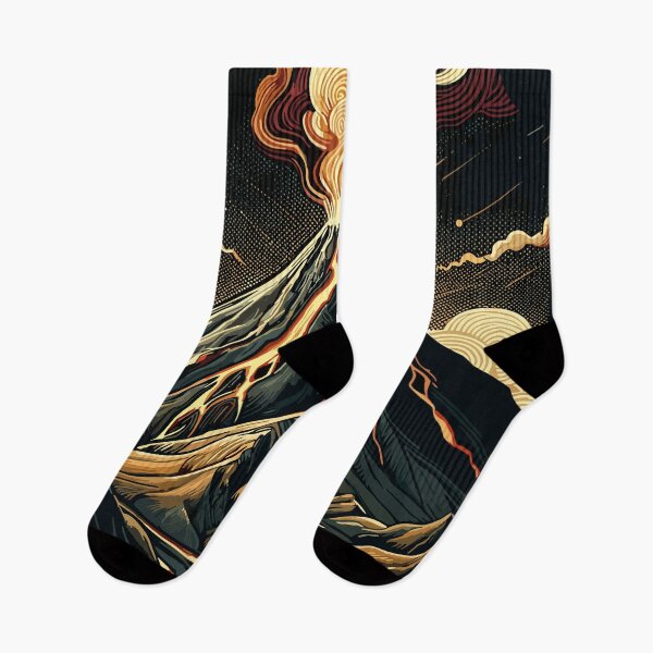 Item preview, Volcanic Majesty: Swirling Lava Graphic Art designed and sold by Amanda-S-Olsen.
