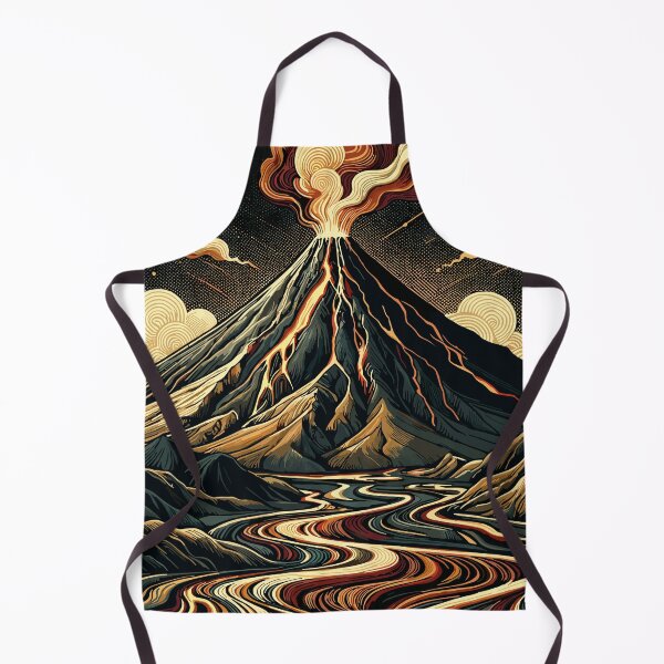 Item preview, Volcanic Majesty: Swirling Lava Graphic Art designed and sold by Amanda-S-Olsen.