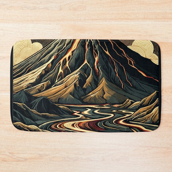 Item preview, Volcanic Majesty: Swirling Lava Graphic Art designed and sold by Amanda-S-Olsen.