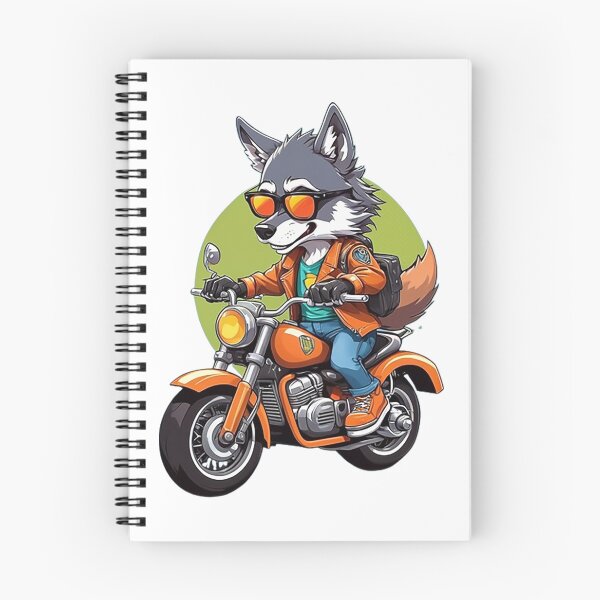 Item preview, Motorbike Riding Wolf designed and sold by likbatonboot.