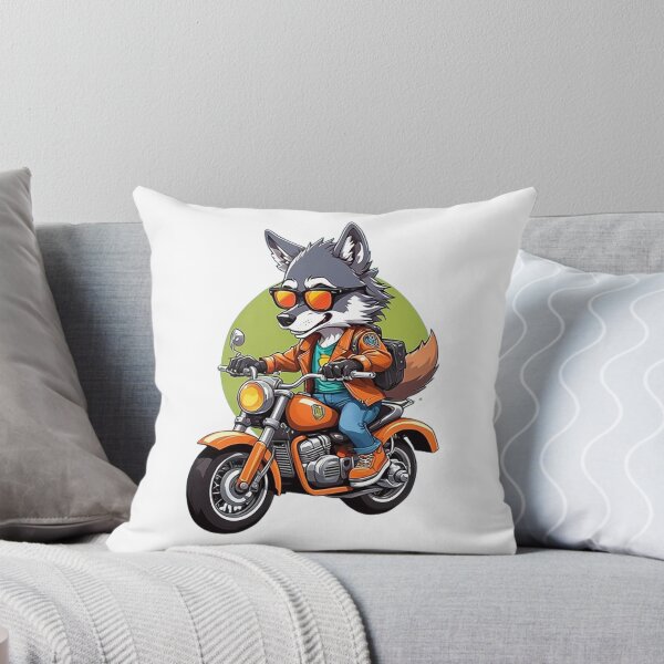 Item preview, Motorbike Riding Wolf designed and sold by likbatonboot.