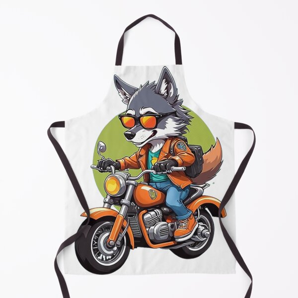 Item preview, Motorbike Riding Wolf designed and sold by likbatonboot.