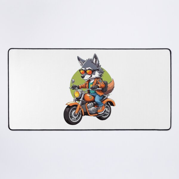 Item preview, Motorbike Riding Wolf designed and sold by likbatonboot.