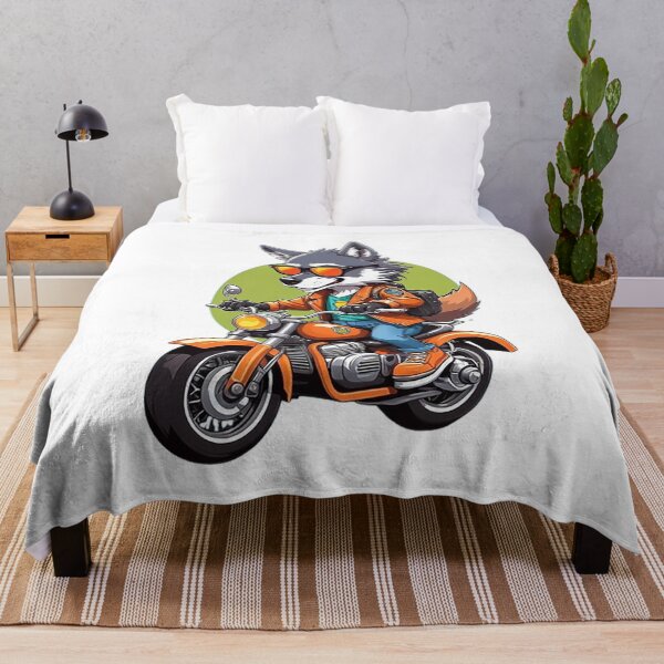 Item preview, Motorbike Riding Wolf designed and sold by likbatonboot.