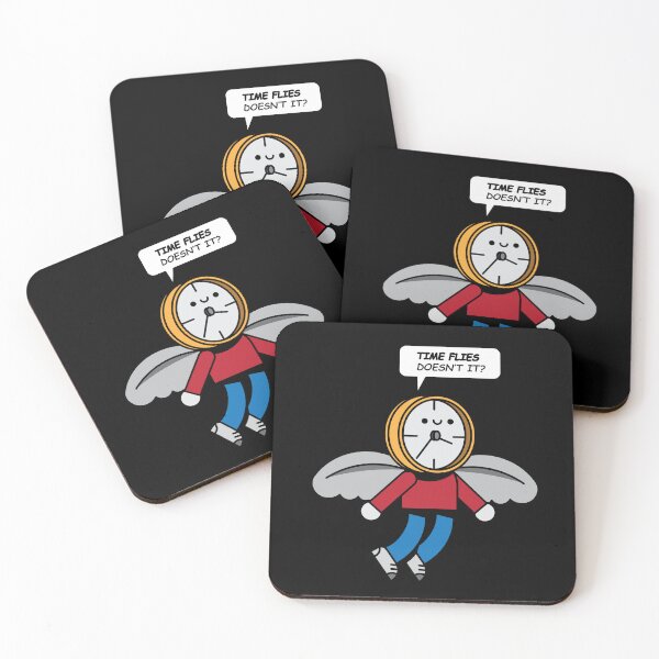 Item preview, Time Flies Doesn't it? Funny hilarious pun designed and sold by ZenReiArt.