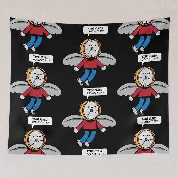 Item preview, Time Flies Doesn't it? Funny hilarious pun designed and sold by SpartanDStore.